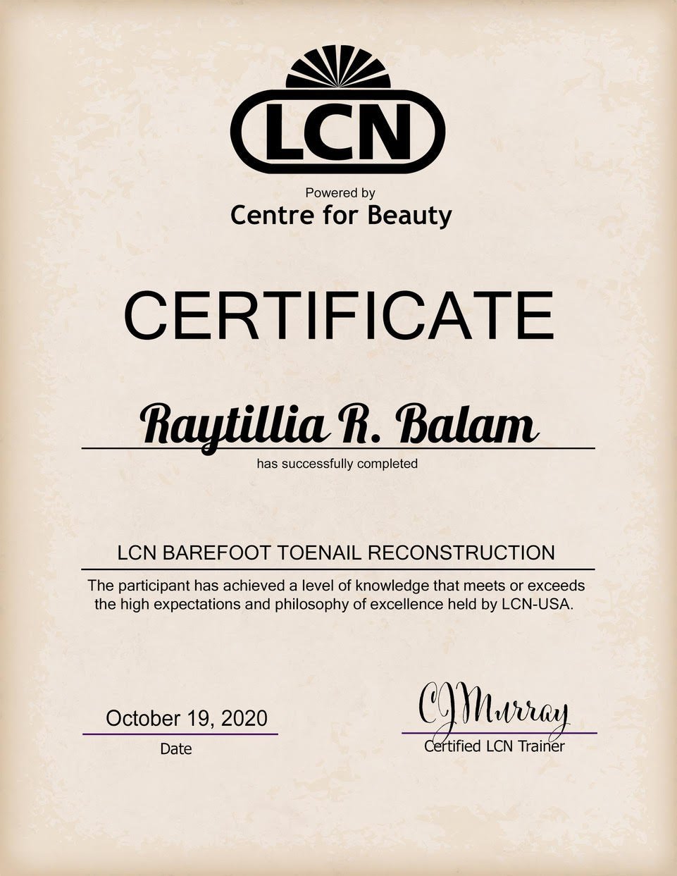 CND Wedding Bride Radiance by Raytillia Salon Nail Facial MiniSpa